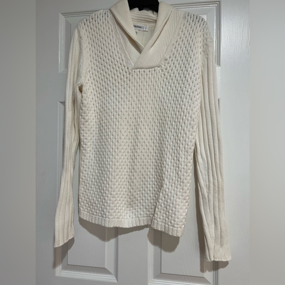 12. CALVIN KLEIN Men's Textured Shawl-Collar Sweater - Picture 6 of 15